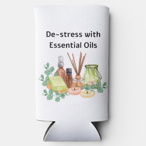 De_Stress with Essential Oils Seltzer Can Cooler