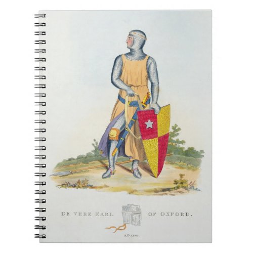 De Vere Earl of Oxford 1280 from Ancient Armou Notebook