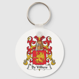 De Villiers Family Crest Keychain