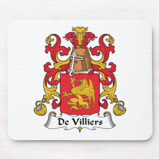De Villiers Family Crest Mouse Pad