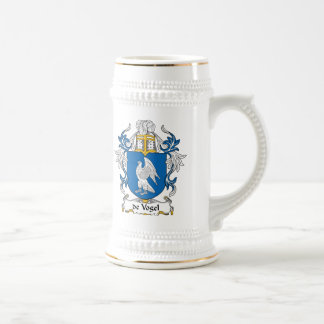 de Vogel Family Crest Beer Stein
