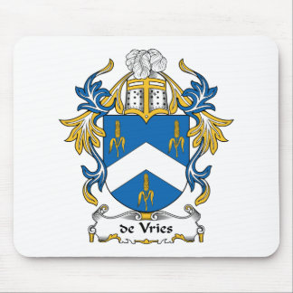 de Vries Family Crest Mouse Pad
