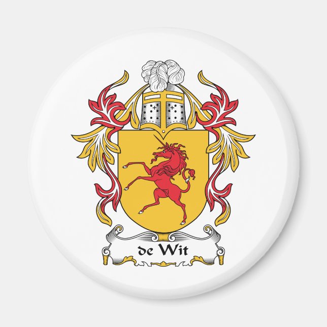 de Wit Family Crest Magnet (Front)