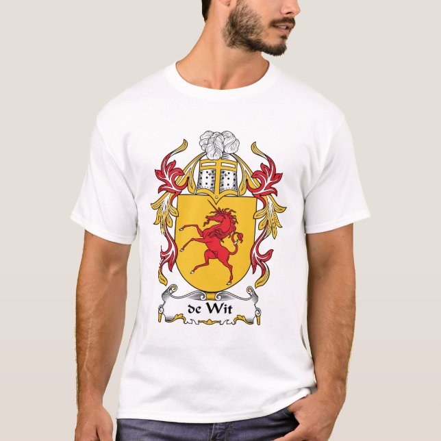 de Wit Family Crest T-Shirt (Front)