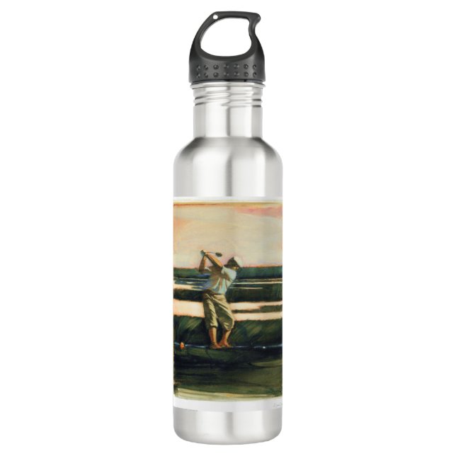 DEA24 Golfer.tif Stainless Steel Water Bottle (Front)