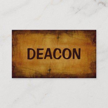 Deacon Antique Business Card by businessCardsRUs at Zazzle