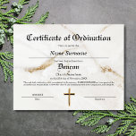 Deacon Church Certificate of Ordination<br><div class="desc">Deacon Church Certificate of Ordination Ministry</div>