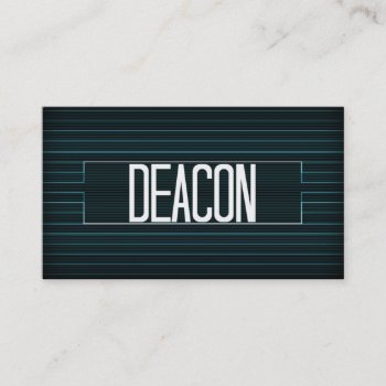 Deacon Elegant Stripe Business Card by businessCardsRUs at Zazzle