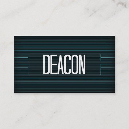 Deacon Elegant Stripe Business Card