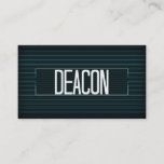 Deacon Elegant Stripe Business Card at Zazzle