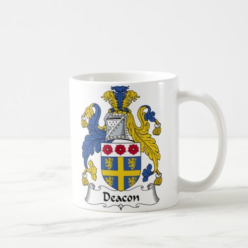 Deacon Family Crest Coffee Mug