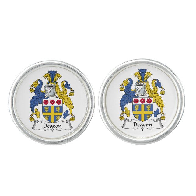 Deacon Family Crest Cufflinks (Front)