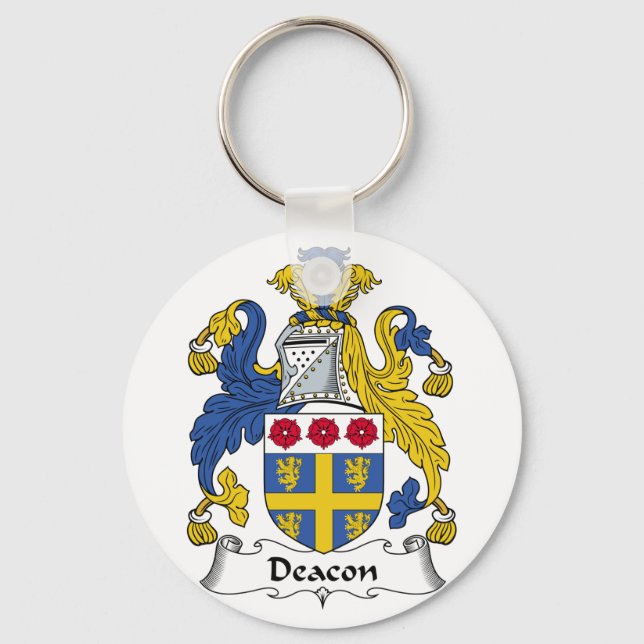 Deacon Family Crest Keychain (Front)