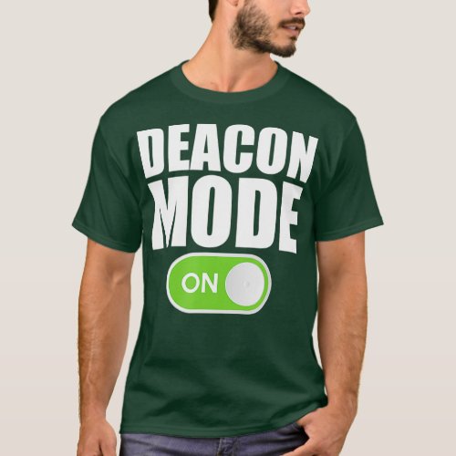 Deacon Mode  Religious Christian Minister Catholic T_Shirt