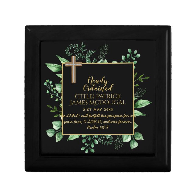 DEACON Newly Ordained Verse Gift Commemorative Box (Front)