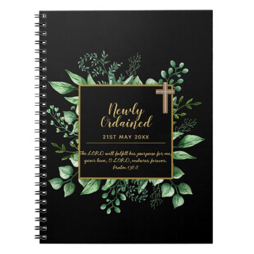 DEACON Newly Ordained Verse Gift Commemorative Notebook