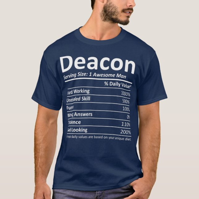 DEACON Nutrition Funny Birthday Personalized T-Shirt (Front)