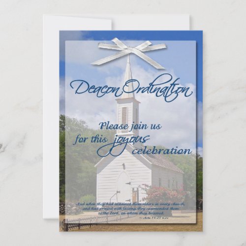 Deacon Ordination Invitation