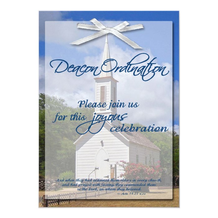 Deacon Ordination Invitation | Zazzle