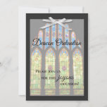 Deacon Ordination Invitation - Stain Glass at Zazzle