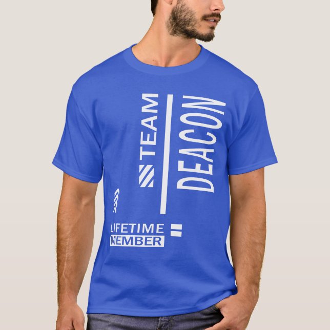 Deacon Personalized Name Birthday Gift T-Shirt (Front)