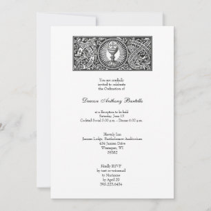 Deacon Priest Ordination Reception Invitation