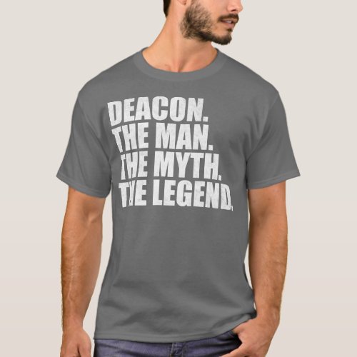 DeaconDeacon Name Deacon given name T_Shirt