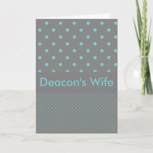 Deacon's Wife Letterpress Thank You Card
