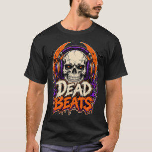 Dead Beats Skull Headphones T-Shirt