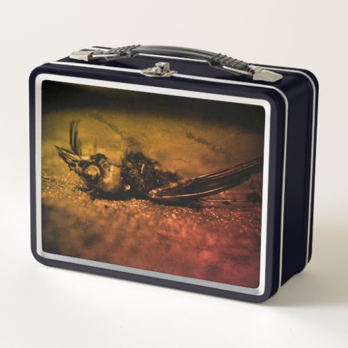 Dead Bird Metal Lunch Box  Morbid By Nature