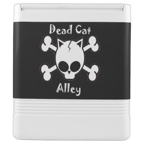 Dead Cat Alley w logo on top Igloo Can Cooler