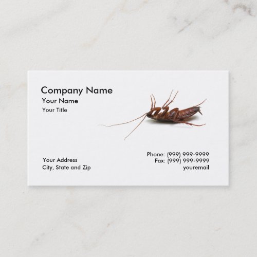 Dead Cockroach Business Card