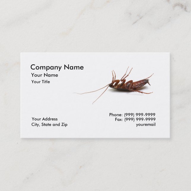 Dead Cockroach Business Card (Front)