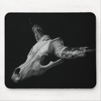 Dead cow skull mouse pad