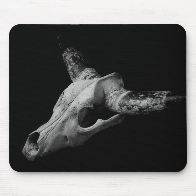 Dead cow skull mouse pad (Front)