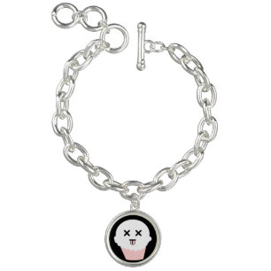 Dead Cute Cupcake Charm Bracelet