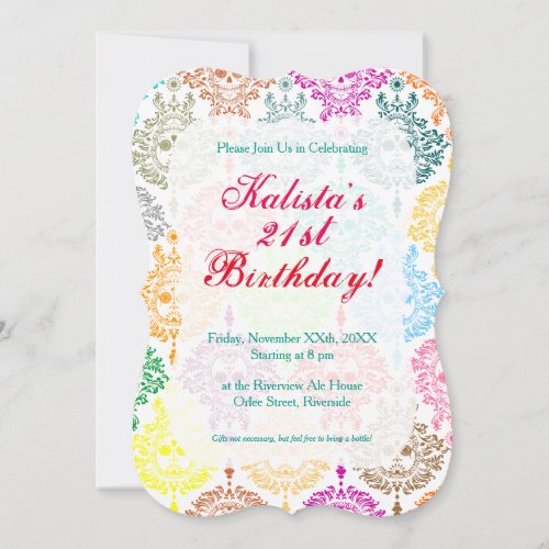 Dead Damask _ Chic Sugar Skull Custom Invitations