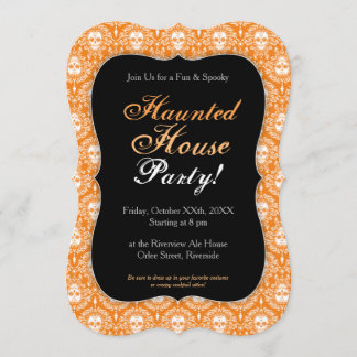 Dead Damask - Chic Sugar Skull Custom Invitations