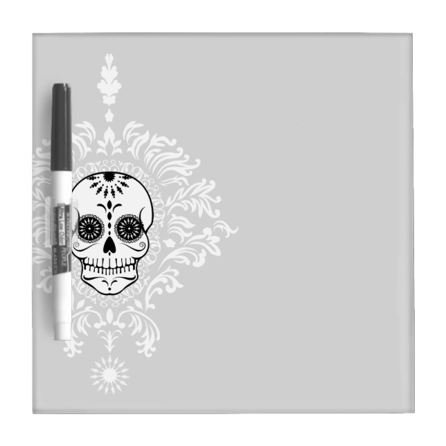 Dead Damask - Chic Sugar Skull Dry Erase Board (Front)