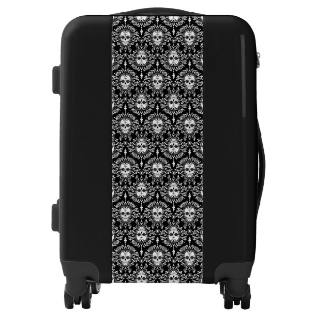 Dead Damask Chic Sugar Skull Luggage (Front)