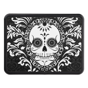Dead Damask - Chic Sugar Skull Trailer Hitch Tow Hitch Cover