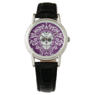 Dead Damask - Chic Sugar Skull Wrist Watch