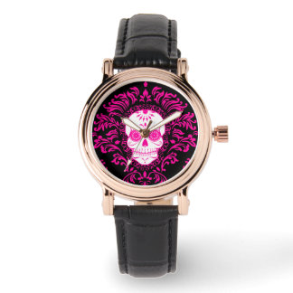 Dead Damask - Chic Sugar Skull Wrist Watch
