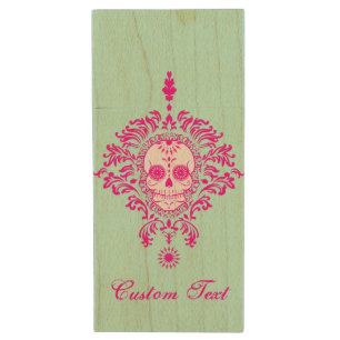 Dead Damask - Chic Sugar Skulls Custom USB Drive