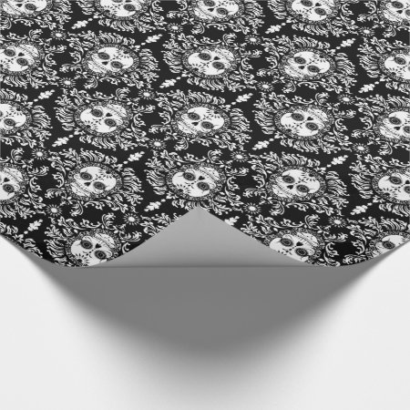 Dead Damask - Chic Sugar Skulls Wrapping Paper