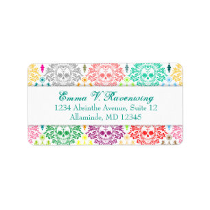 Dead Damask - Custom Sugar Skull Address Labels