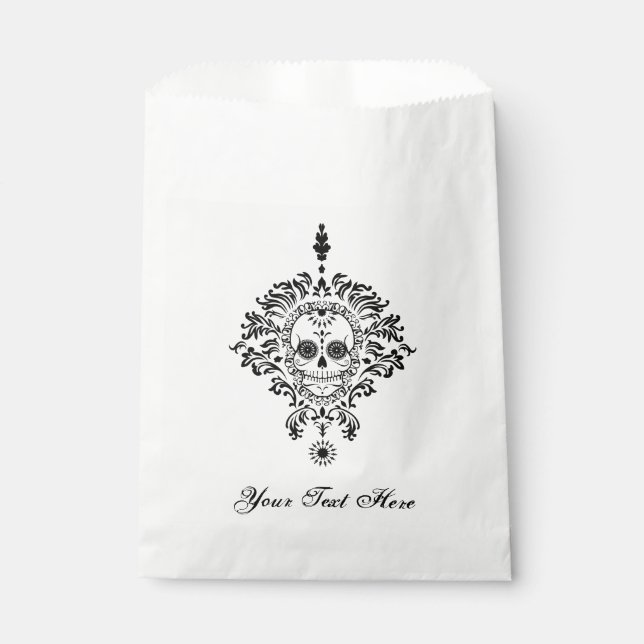 Dead Damask - Custom Sugar Skull Favor Bags (Front)