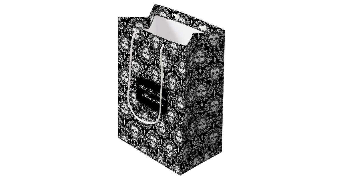 Dead Damask Custom Sugar Skull Gift Bag Zazzle