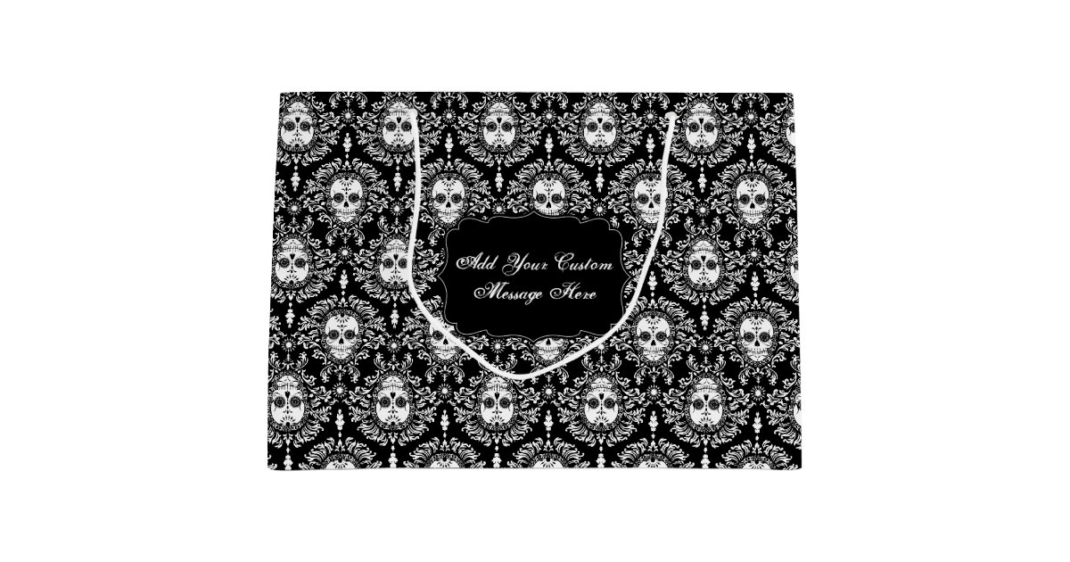 Dead Damask Custom Sugar Skull Gift Bag Zazzle