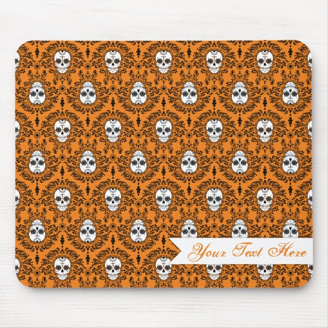 Dead Damask - Custom Sugar Skull Mousepad (Front)